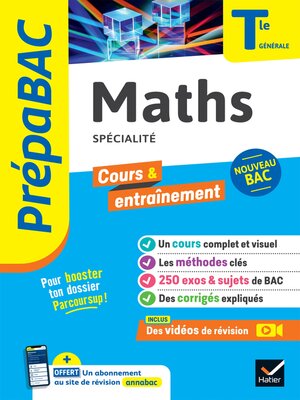 cover image of Prépabac Maths (spécialité) Tle générale--Bac 2024